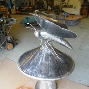 Beechwood Metal Butterfly Sculpture