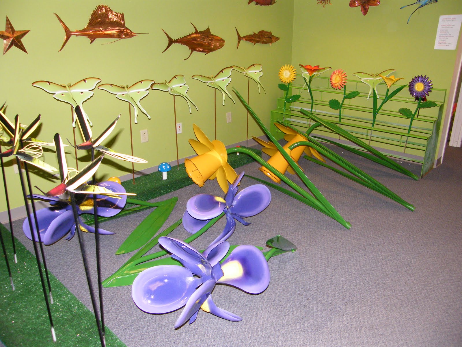Metal Sculptures at Beechwood