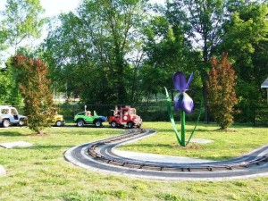 City Park flower sculpture