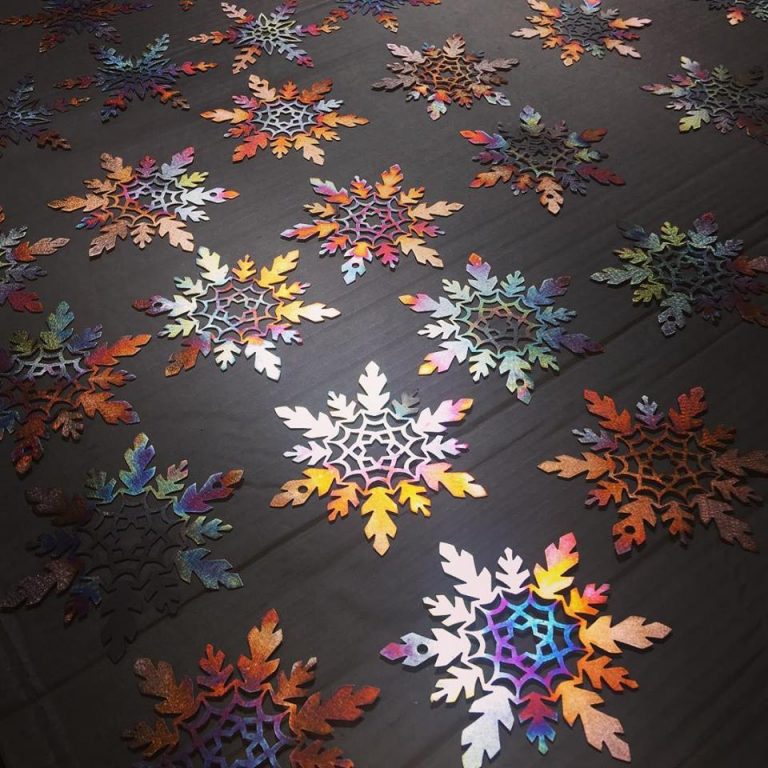 copper snowflakes