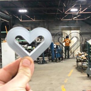 Miniature and Big Heart of Downtown Models