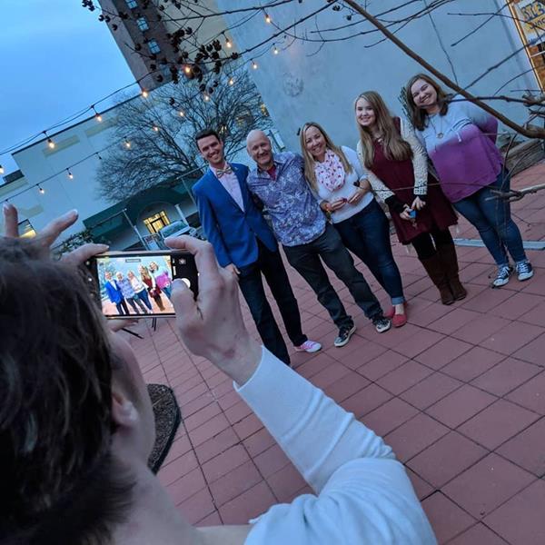 Mayor Baltutis and Lewis Family