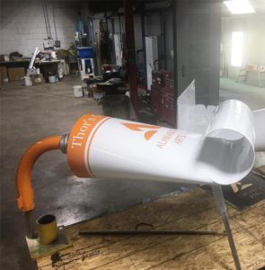 paint tube rolled
