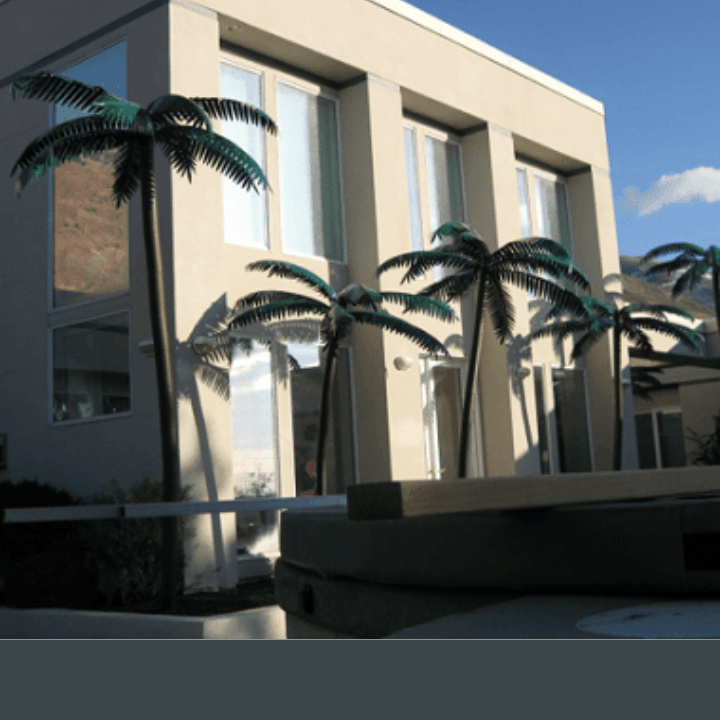 metal palm trees