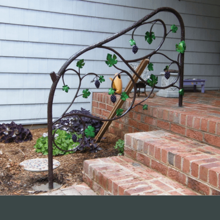 grapevine ironwork handrail