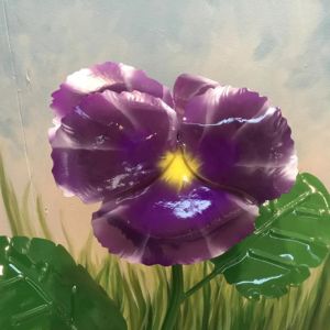 2' pansy flower