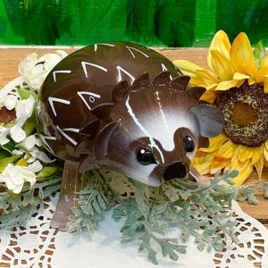 Hedgehog metal art