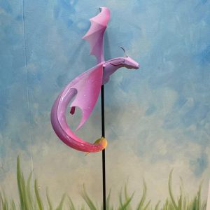 dragon garden stake