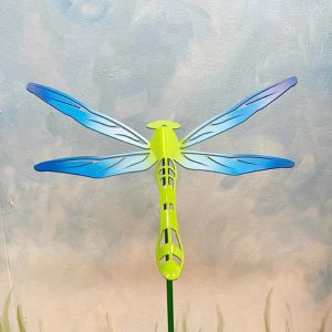 dragonfly garden stake