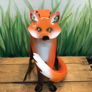 fox metal yard sculpture