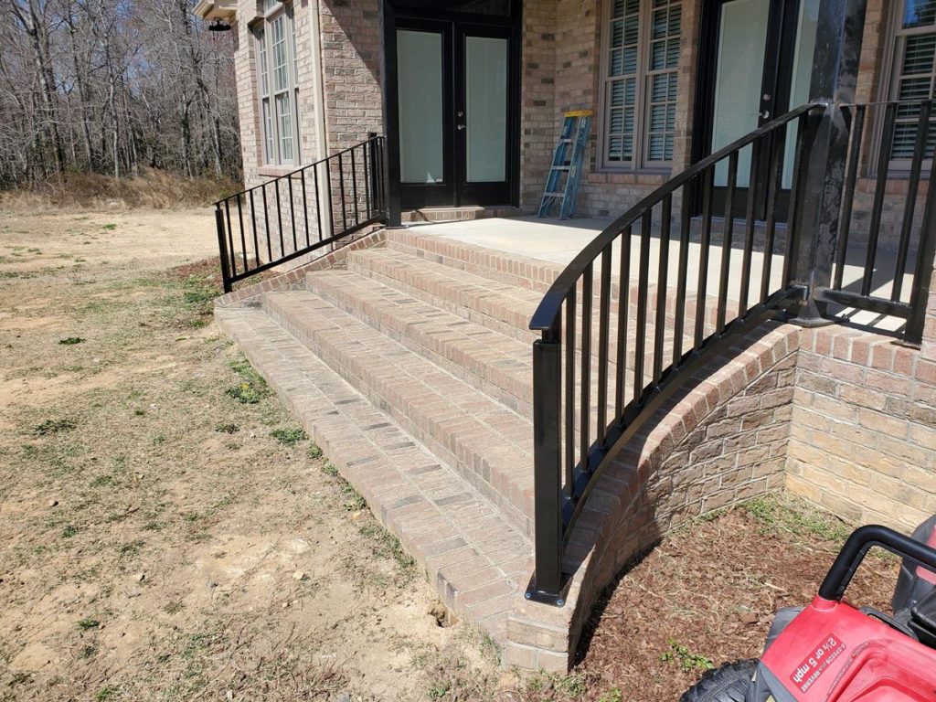 front porch metal railing