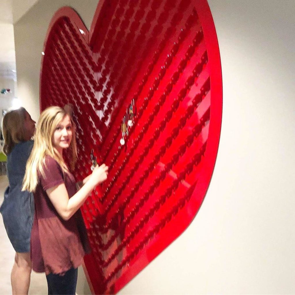 love lock heart sculpture ronald mcdonald house