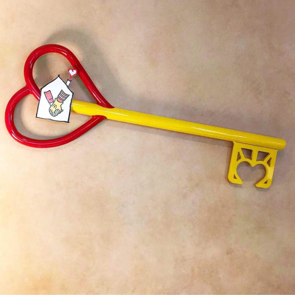 ronald mcdonald house key hanging