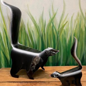 skunk garden ornament