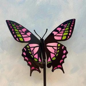 small swallowtail garden stake