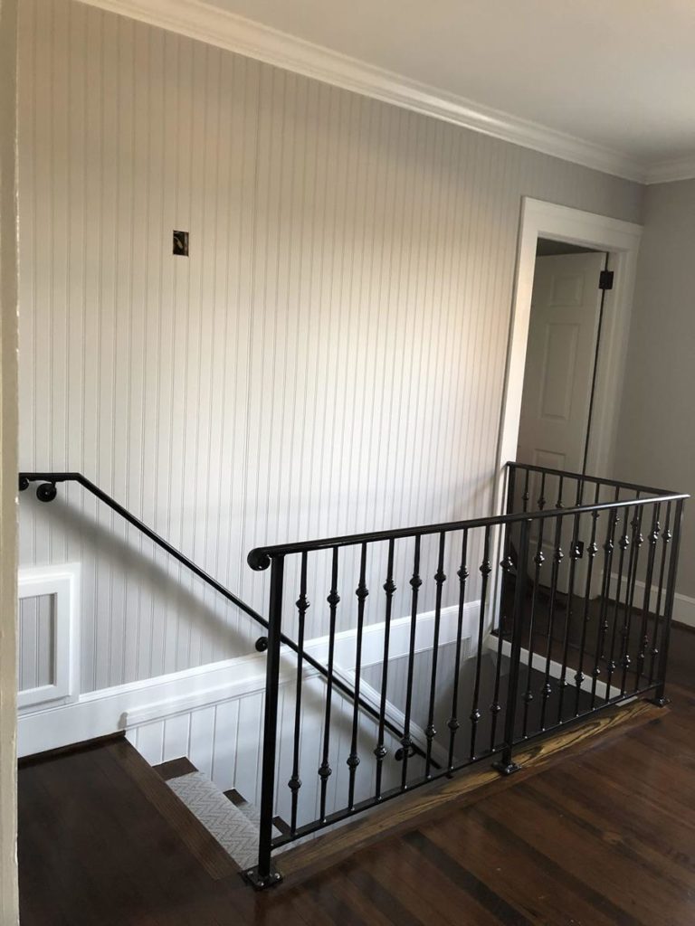 wrought iron interior handrail